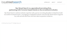 Tablet Screenshot of baystreetsearch.com